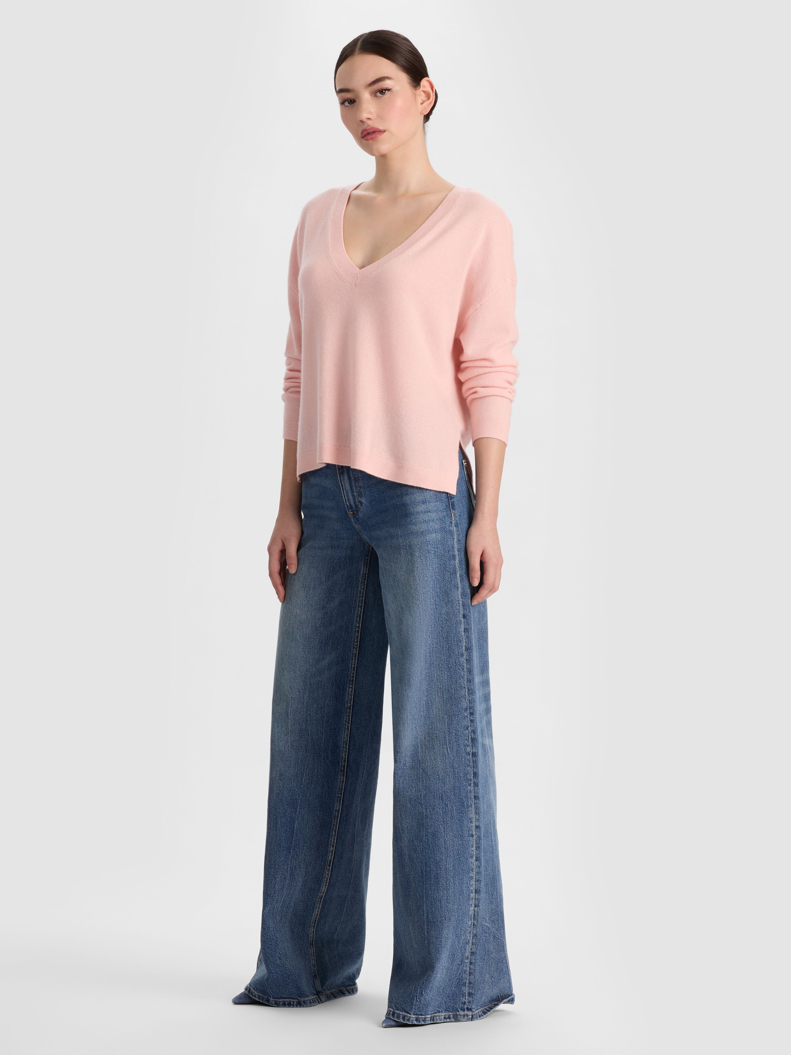 WILLIAMS CASHMERE PULLOVER-ENGLISH ROSE-ALICE + OLIVIA