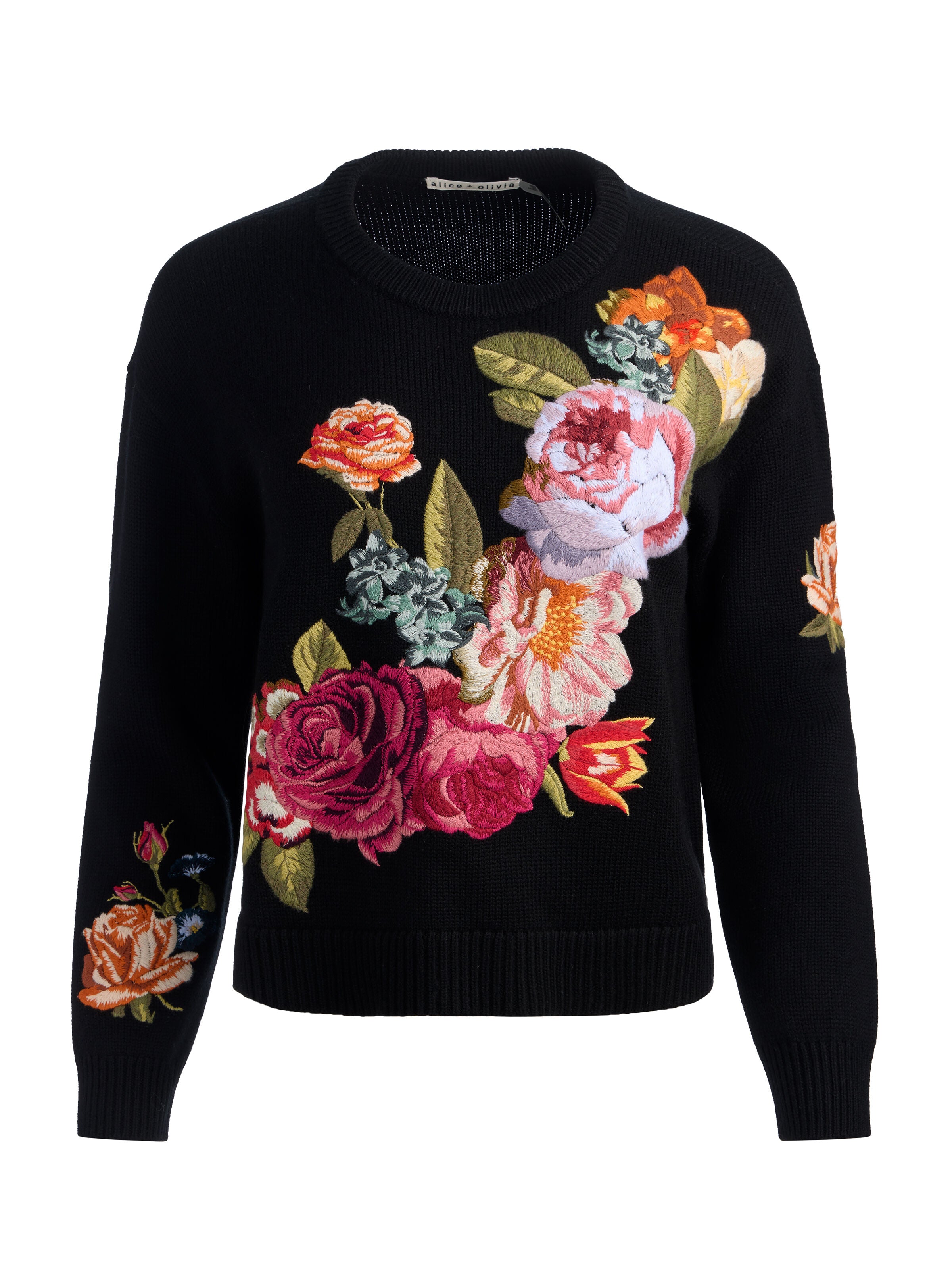 BELVA GIACCA GIROCOLLO JACQUARD FLOREALE-ALICE + OLIVIA