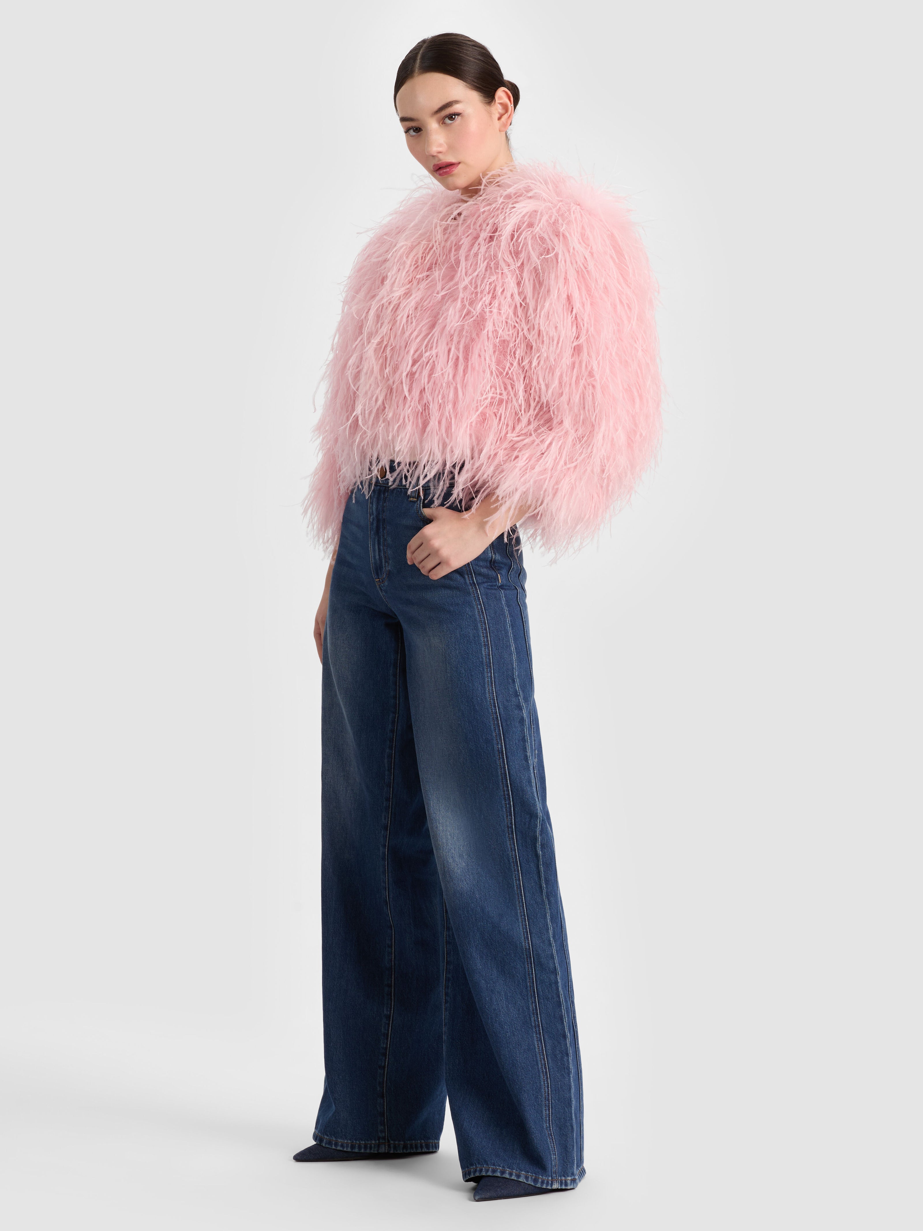 VESTE À PLUMES KIDMAN-ALICE + OLIVIA