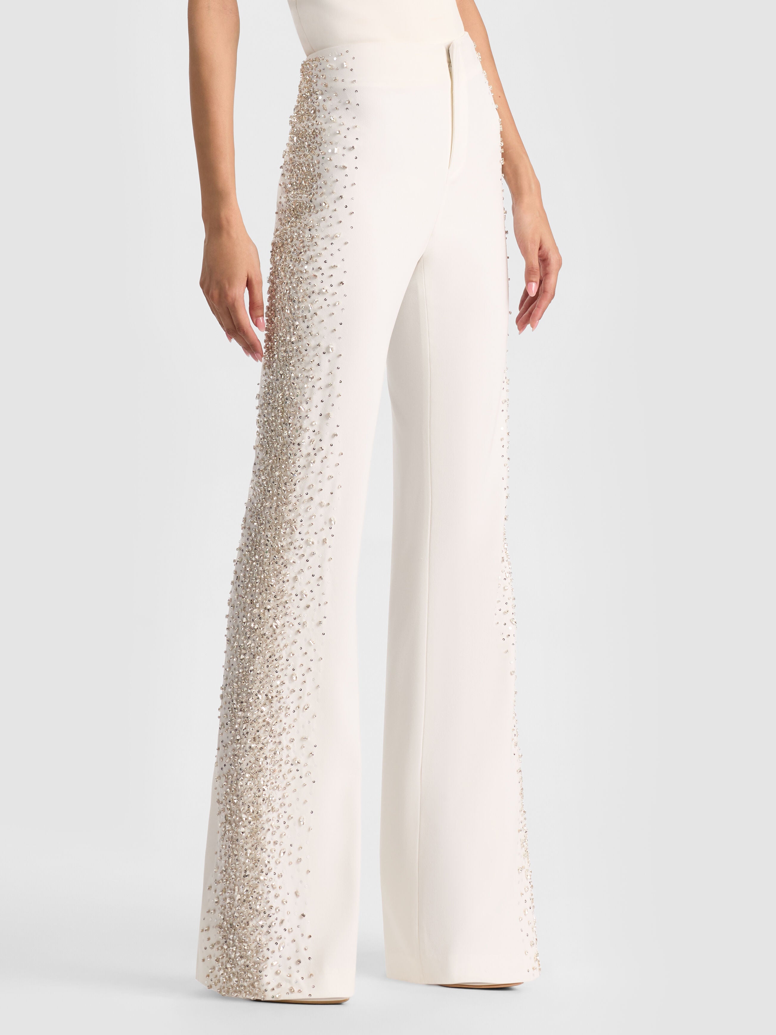 TEENY BOOTCUT PANT-OFF WHITE-ALICE + OLIVIA
