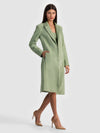 KARLEY SUEDE WRAP COAT-SAGE-ALICE + OLIVIA