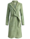 KARLEY SUEDE WRAP COAT-SAGE-ALICE + OLIVIA