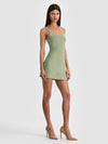RILEY SUEDE MINI SKIRT-SAGE-ALICE + OLIVIA