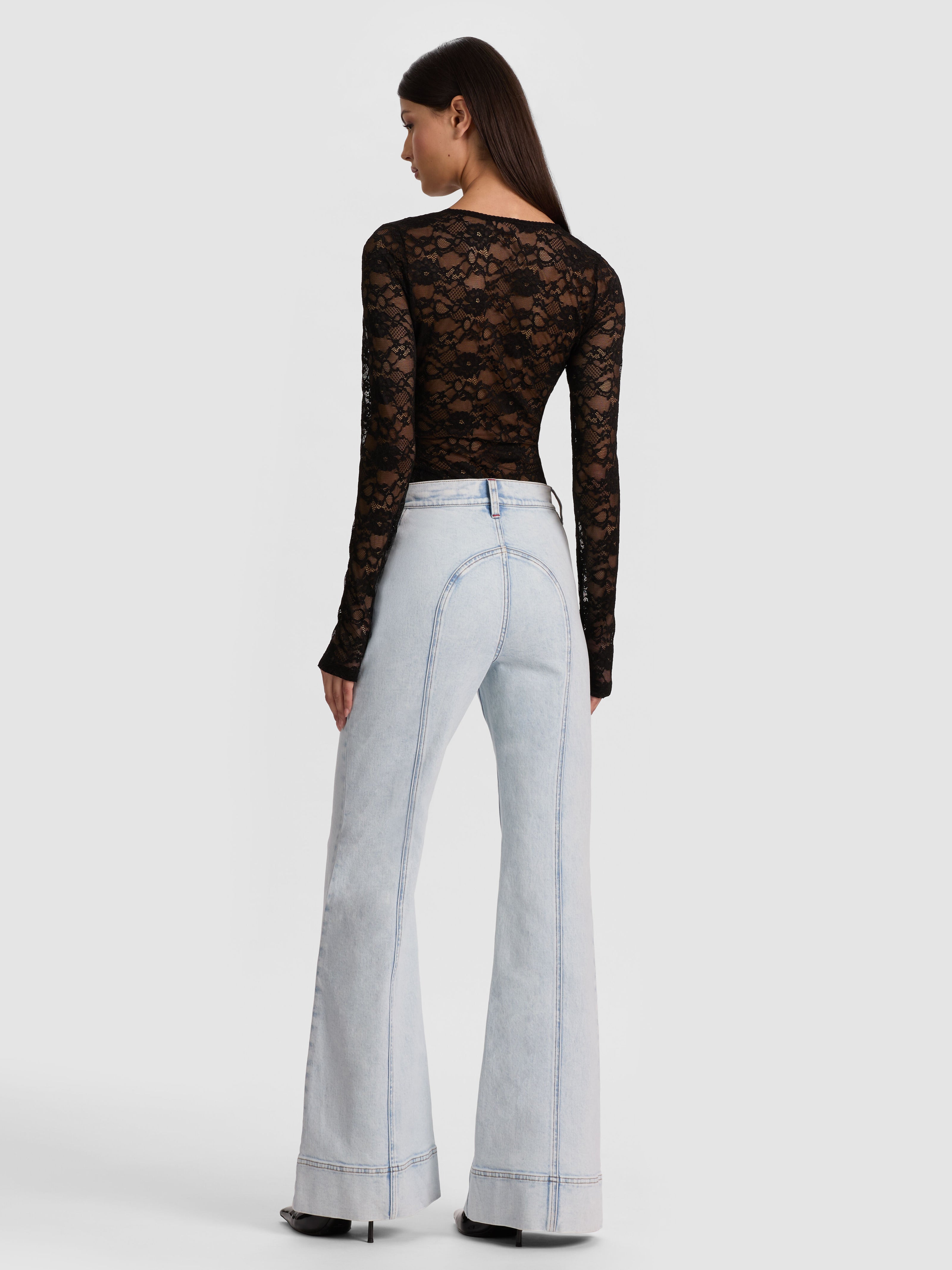 TEAGAN LACE BODYSUIT-Black-ALICE + OLIVIA