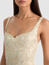 EVE EMBROIDERED MINI DRESS-OFF WHITE/SAGE-ALICE + OLIVIA