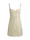EVE EMBROIDERED MINI DRESS-OFF WHITE/SAGE-ALICE + OLIVIA