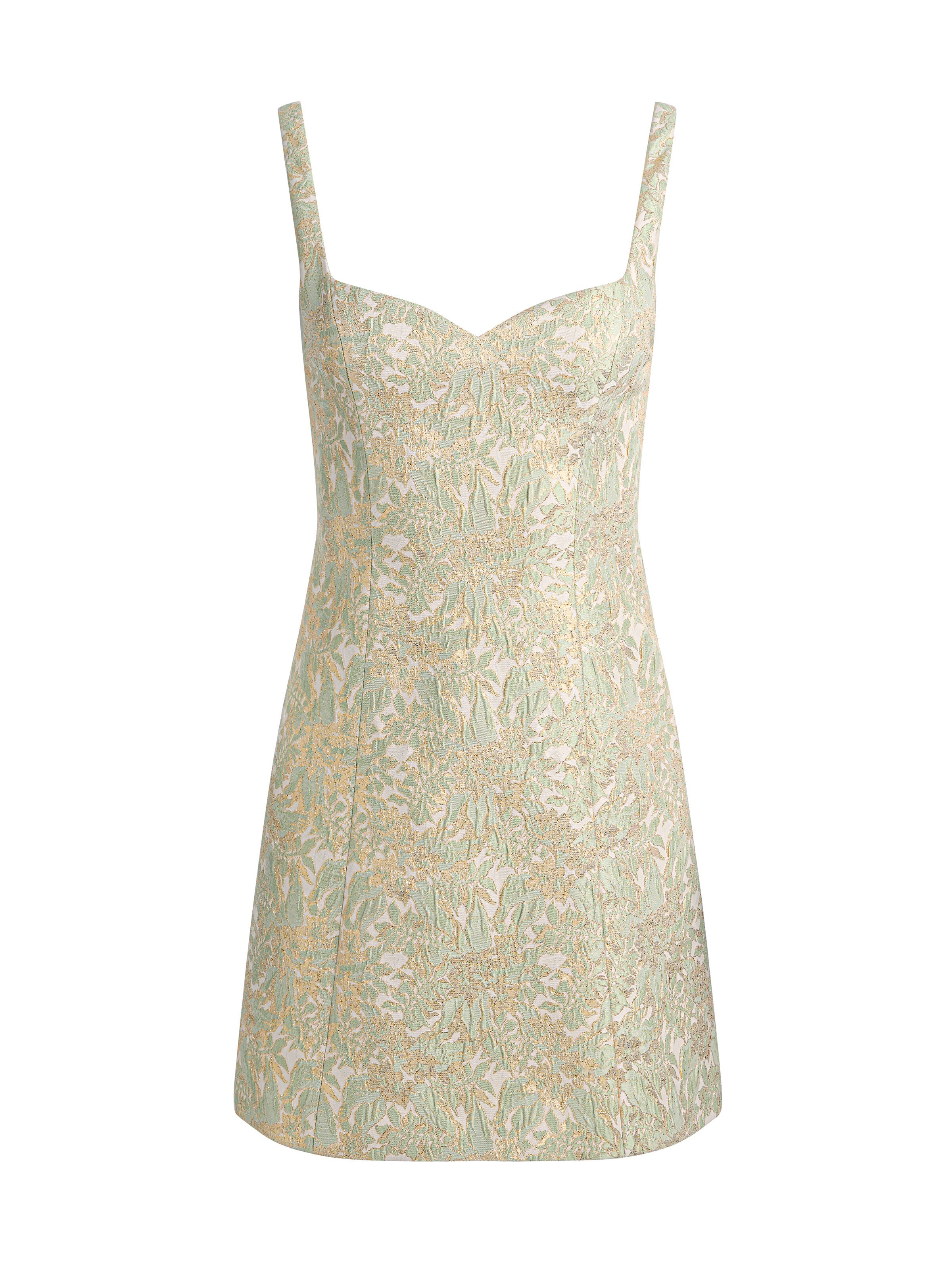 EVE EMBROIDERED MINI DRESS-OFF WHITE/SAGE-ALICE + OLIVIA