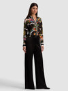 WILLA SILK BLOUSE-SOLAR STRENGTH BLACK-ALICE + OLIVIA