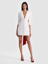 SHAWN BOW BACK BLAZER DRESS-OFF WHITE/CHILI PEPPER-ALICE + OLIVIA