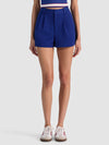CONRY PLEATED SHORT-TWILIGHT BLUE-ALICE + OLIVIA
