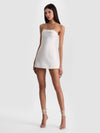 KATYA SCULPTED BOW ROMPER-OFF WHITE-ALICE + OLIVIA