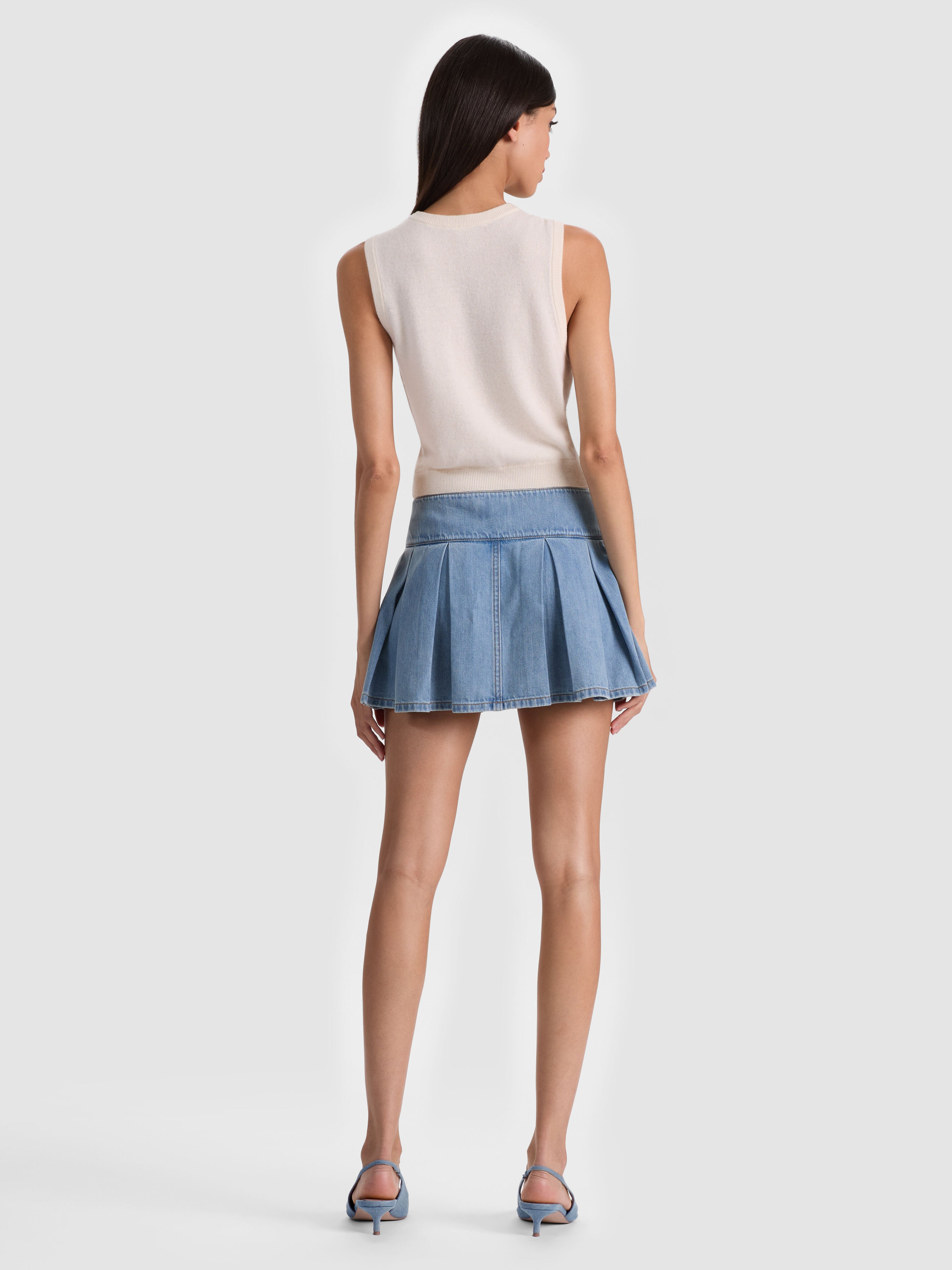 GILET EN CACHEMIRE BOUTONNÉ LOLY SUR LE DEVANT-ALICE + OLIVIA
