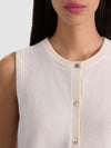 GILET EN CACHEMIRE BOUTONNÉ LOLY SUR LE DEVANT-ALICE + OLIVIA