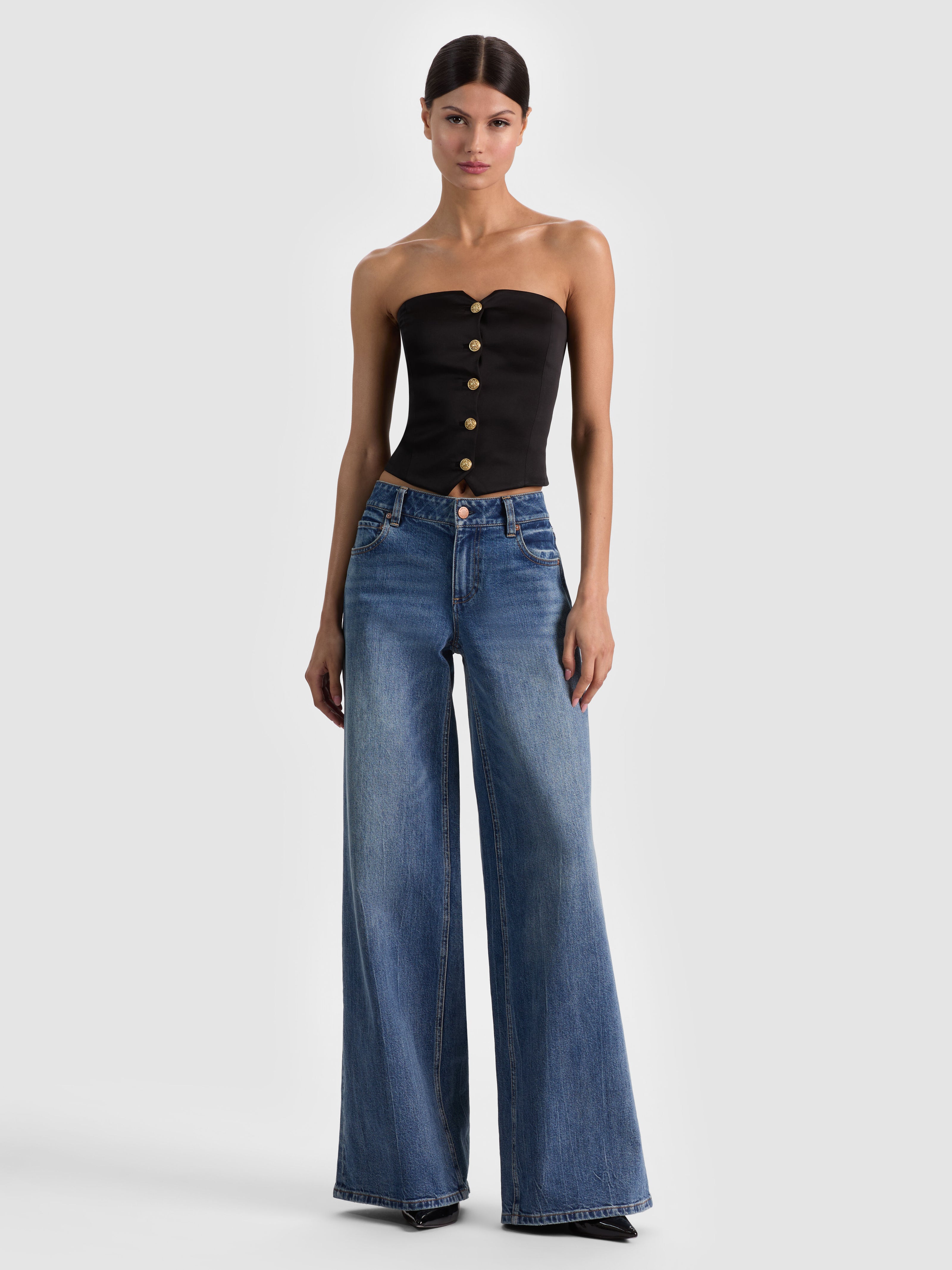 HAUT KELCEY SANS BRETELLES-ALICE + OLIVIA