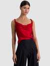 MONIQUE TWIST STRAP TANK-CHILI PEPPER-ALICE + OLIVIA