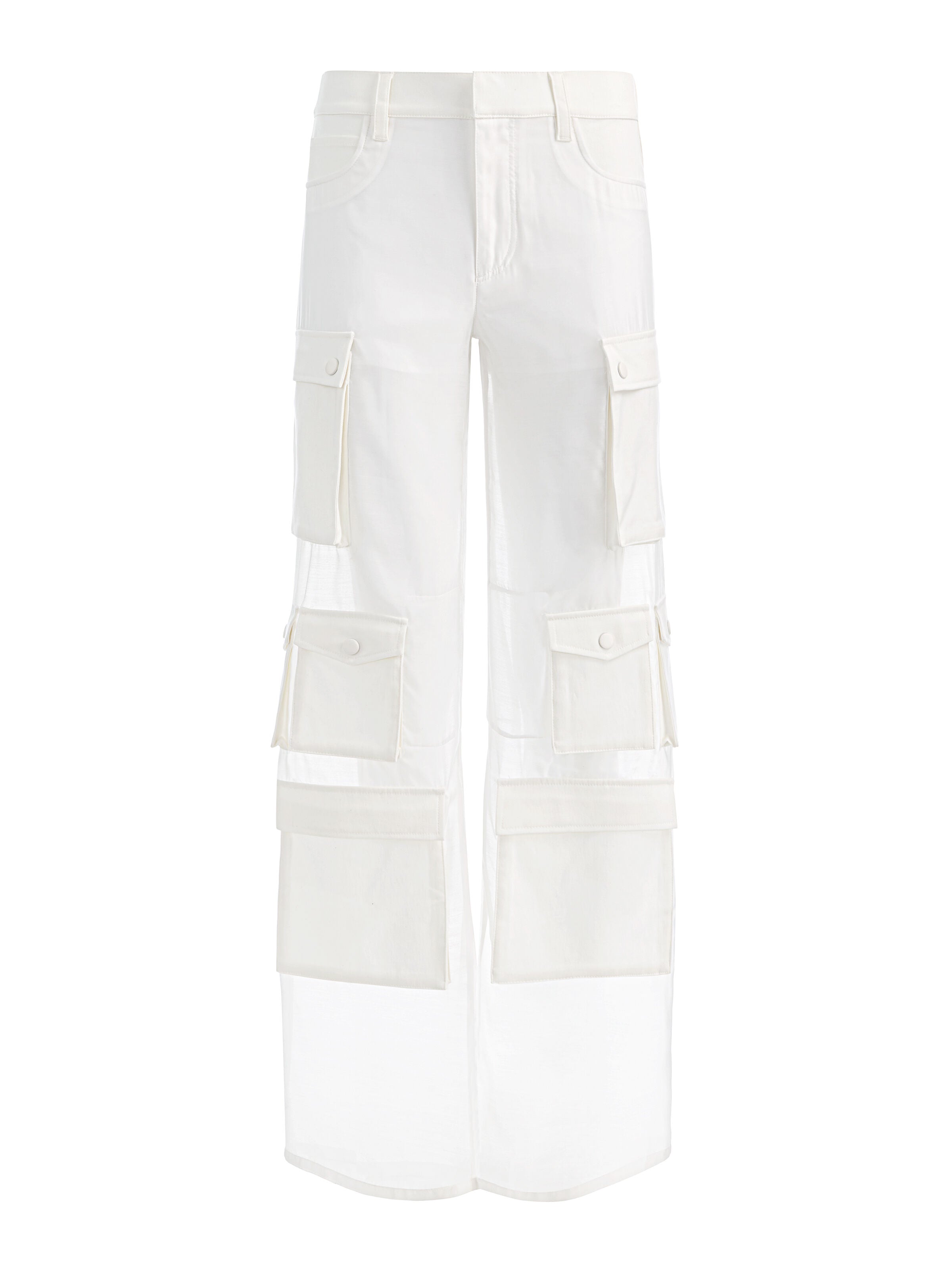OLYMPIA SHEER COMBO CARGO PANT-OFF WHITE-ALICE + OLIVIA