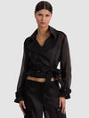 KEITH SHEER COMBO CROPPED TRENCH-ALICE + OLIVIA