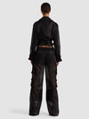 KEITH SHEER COMBO CROPPED TRENCH-ALICE + OLIVIA