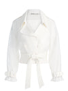 KEITH SHEER COMBO CROPPED TRENCH-OFF WHITE-ALICE + OLIVIA