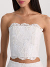 CERESI EMBELLISHED LACE BANDEAU TOP-OFF WHITE-ALICE + OLIVIA