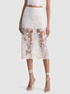 MEDINE EMBELLISHED LACE MIDI SKIRT-OFF WHITE-ALICE + OLIVIA