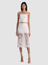 JUPE MIDI EN DENTELLE ORNÉE MEDINE-ALICE + OLIVIA