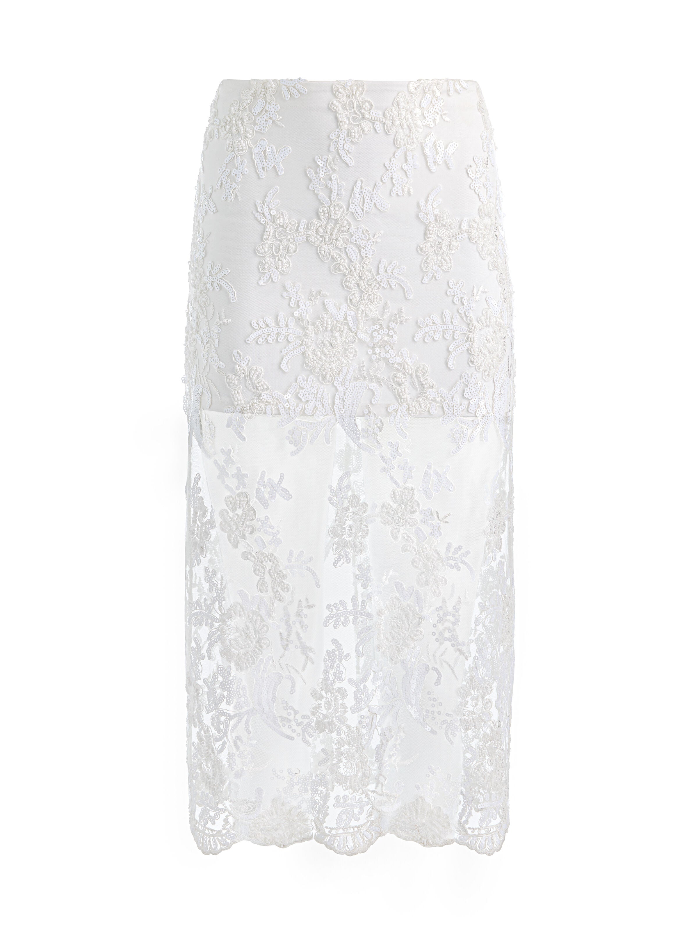 JUPE MIDI EN DENTELLE ORNÉE MEDINE-ALICE + OLIVIA