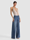 PIPPA SEQUIN BODYSUIT-ALMOND/SILVER-ALICE + OLIVIA