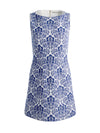 EVA MINI DRESS-OFF WHITE/TWILIGHT BLUE MULTI-ALICE + OLIVIA