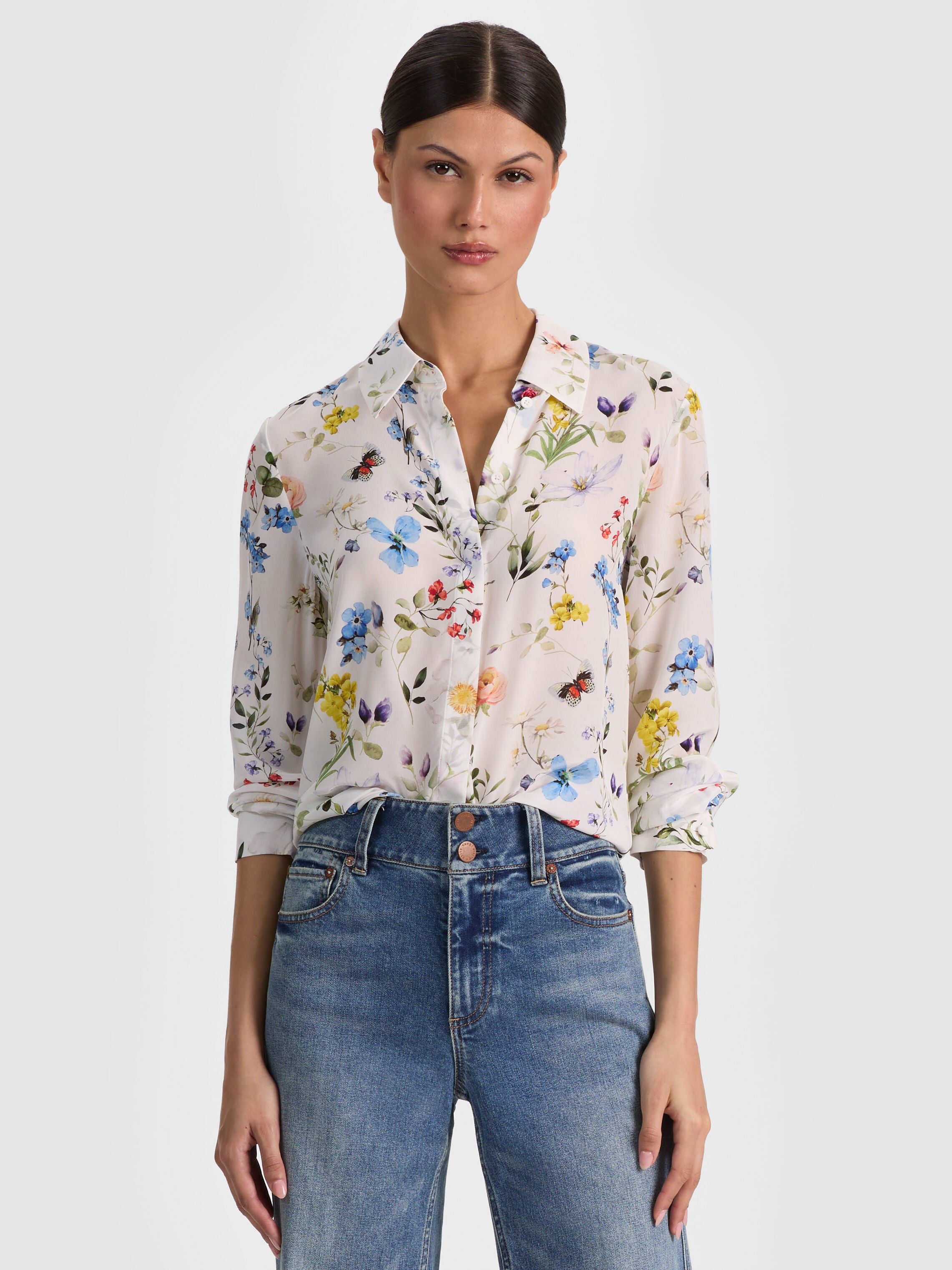 WILLA SILK BLOUSE-ALICE + OLIVIA