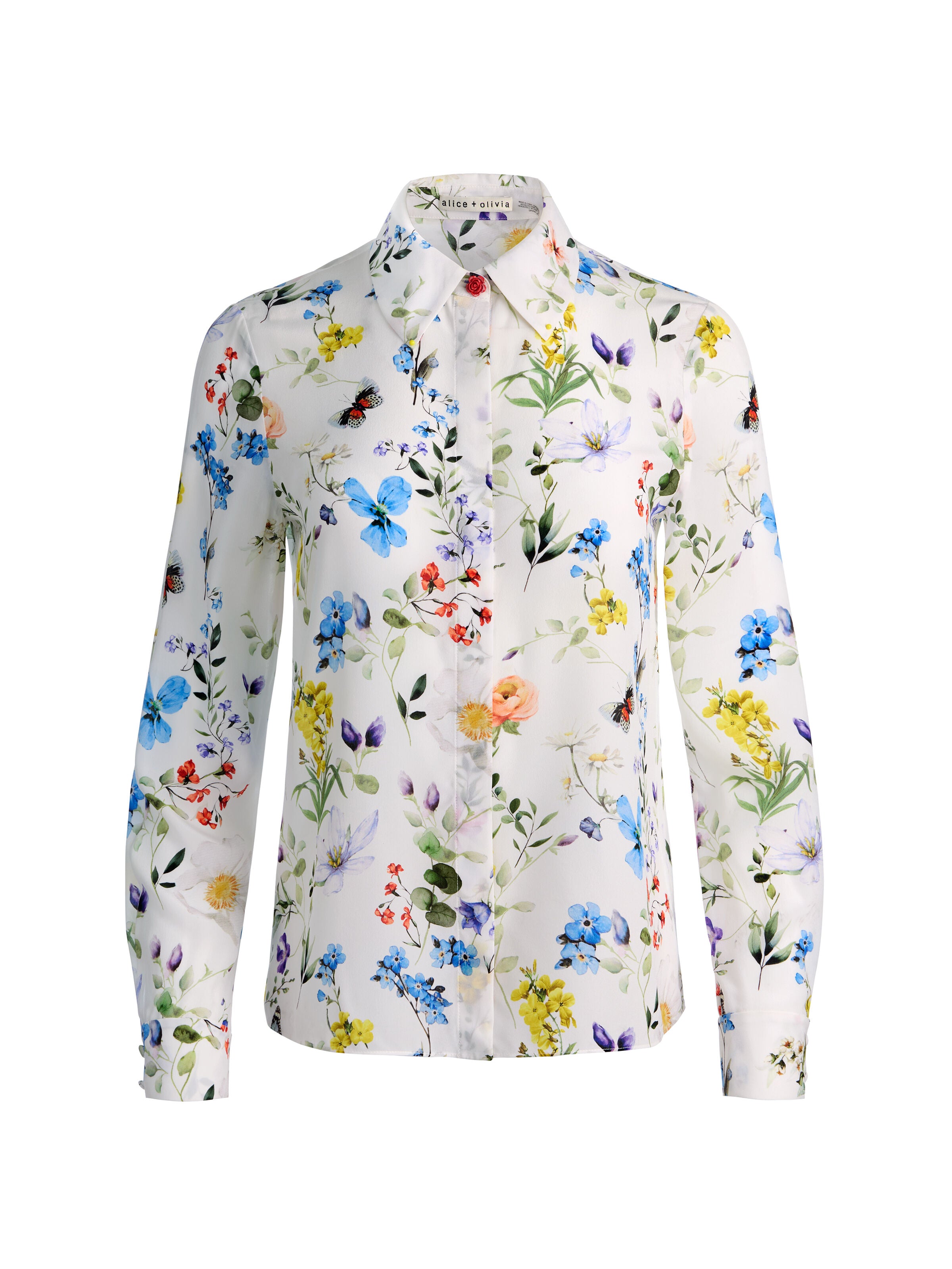 WILLA SILK BLOUSE-ALICE + OLIVIA