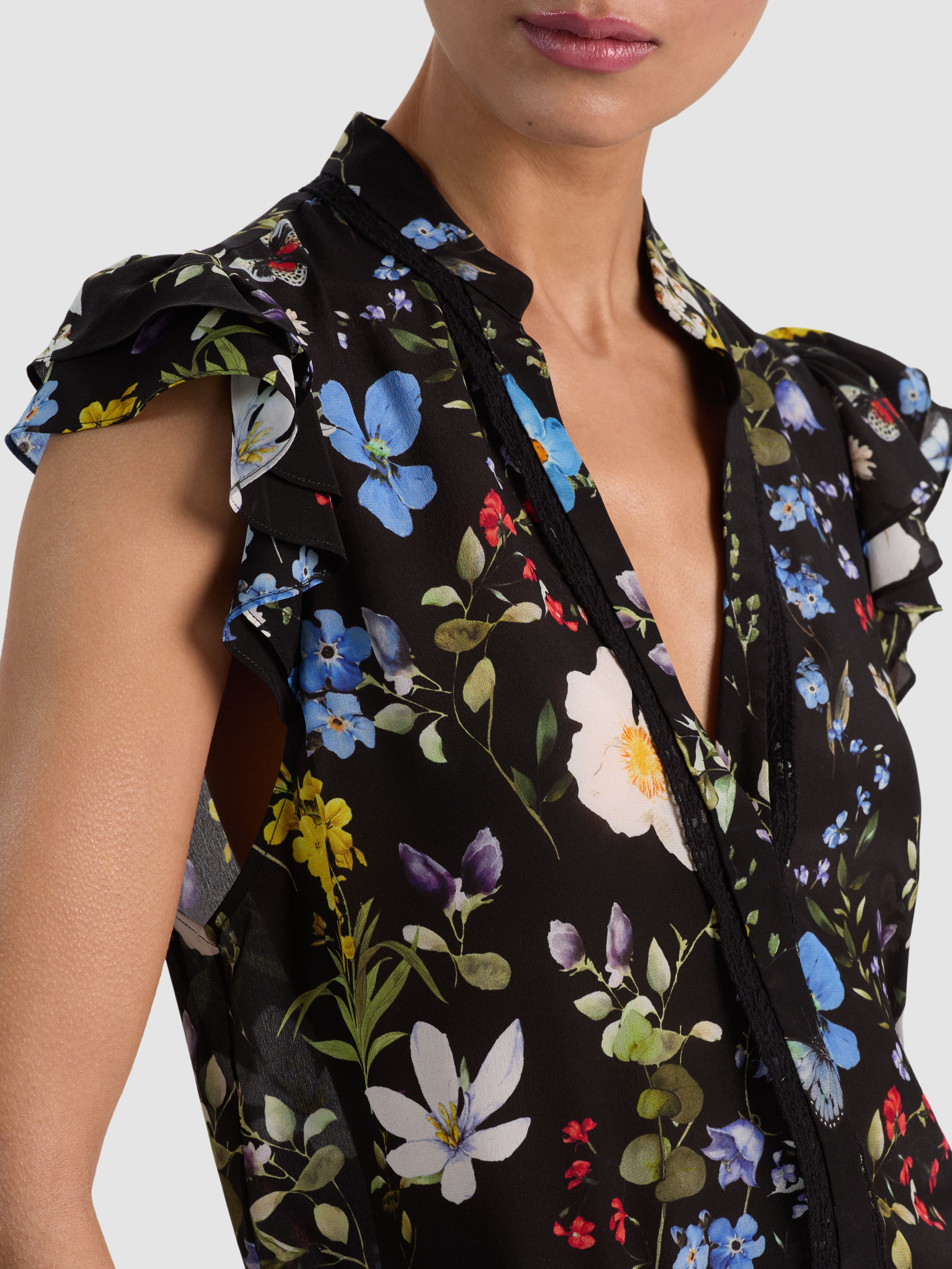CHEMISIER EN SOIE ARLETTE-ALICE + OLIVIA