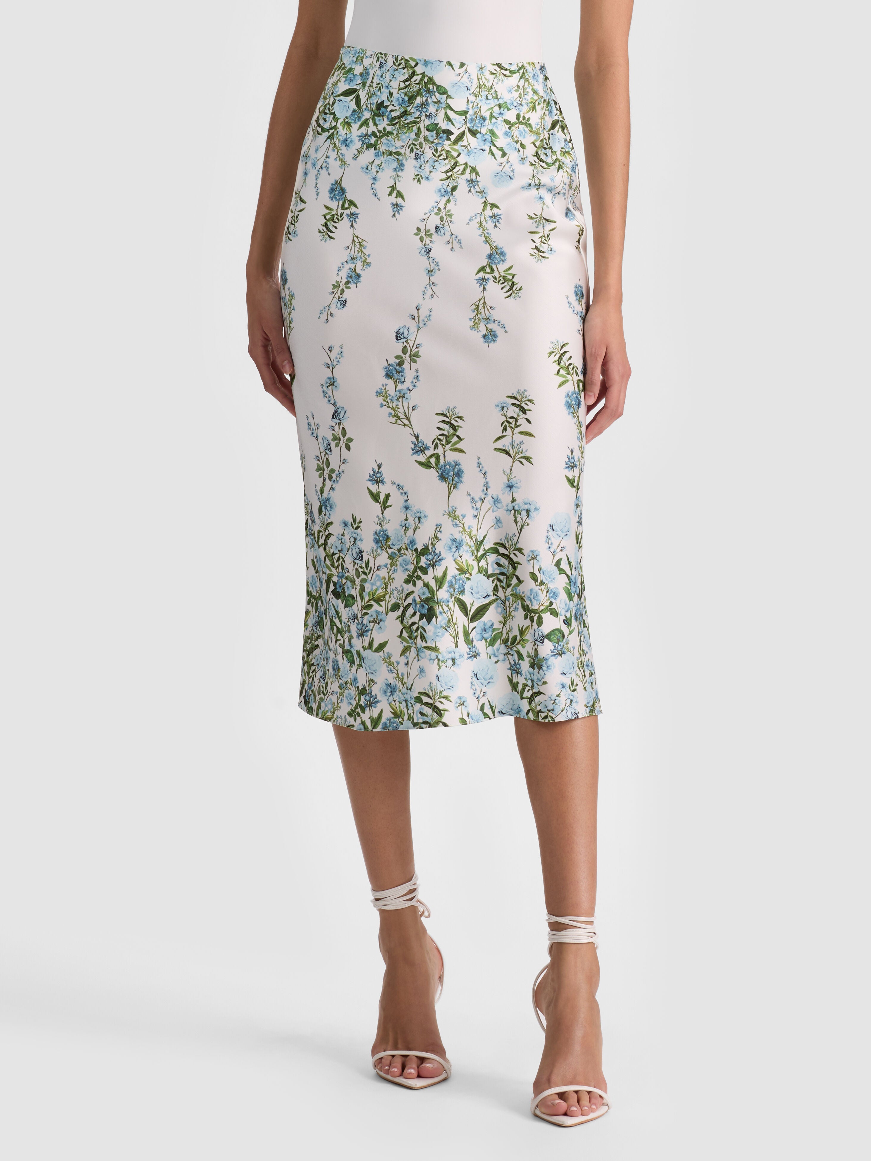MAEVE SLIP SKIRT-FRESH AIR CAROLINA BLUE-ALICE + OLIVIA