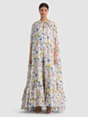 ROYA MAXI CAPE-TWISTING VINES OFF WHITE-ALICE + OLIVIA