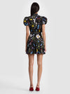CORA MINI SHIRT DRESS-TWISTING VINES BLACK-ALICE + OLIVIA