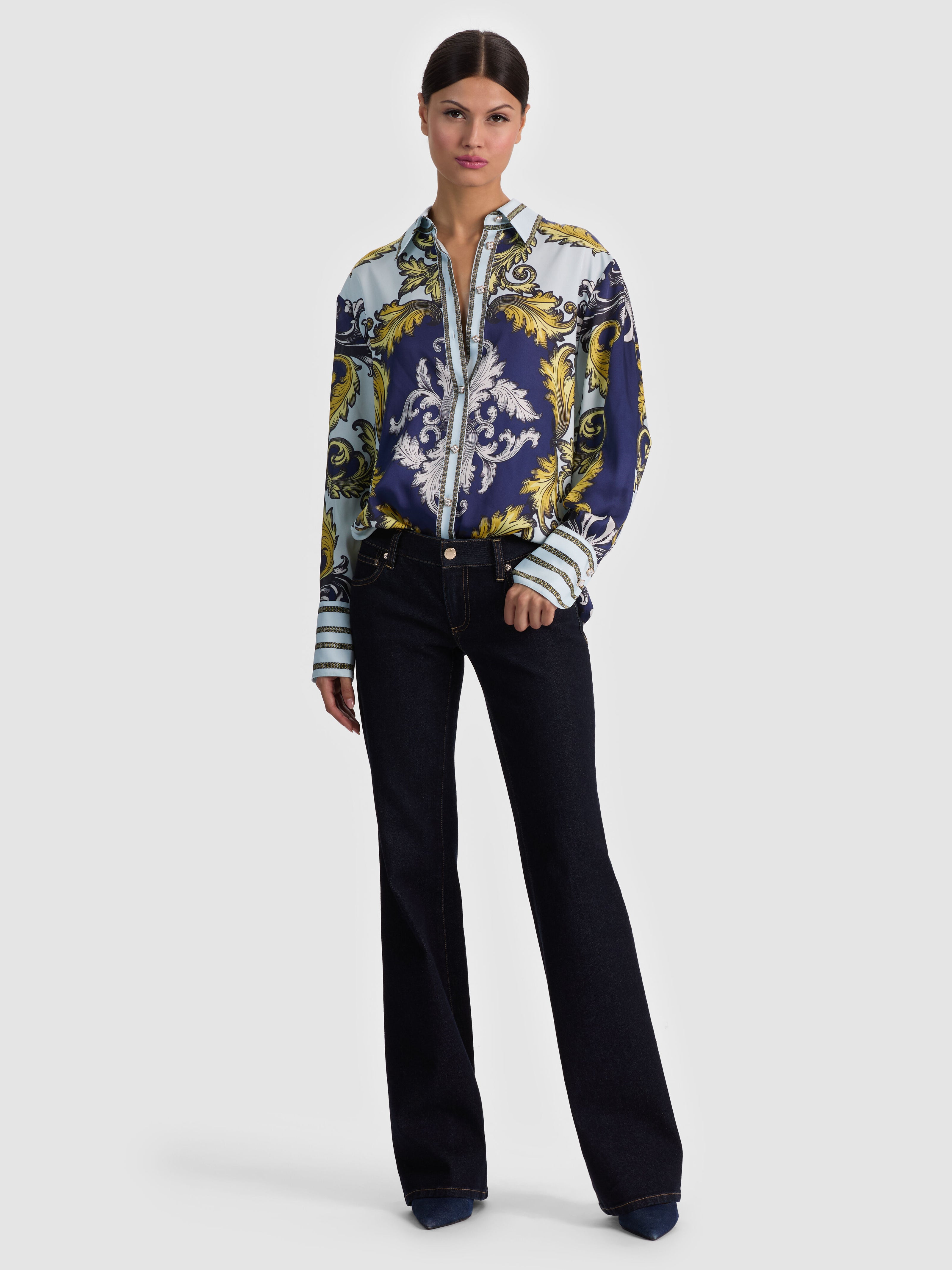 CAMICIA OVERSIZE CON BOTTONI LANE-ALICE + OLIVIA
