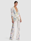 BREANN PRINTED BLAZER-TWISTING VINES OFF WHITE-ALICE + OLIVIA
