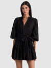 SADIE MINI SHIRT DRESS-Black-ALICE + OLIVIA