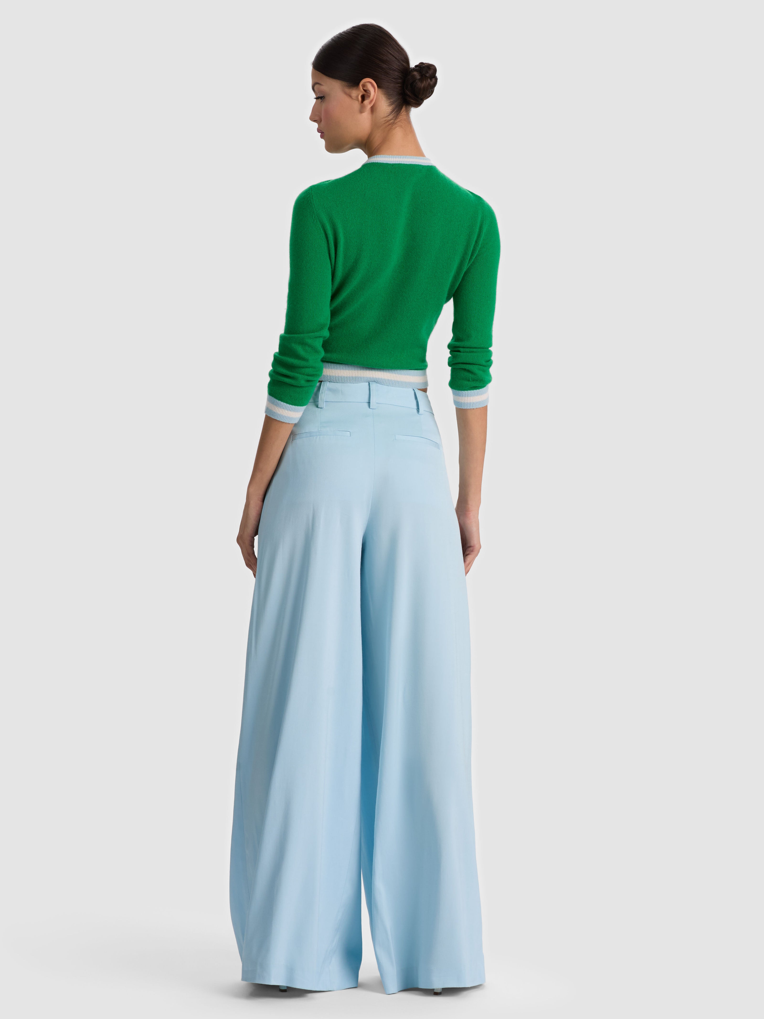 BLAIRE PLEATED PANT-CAROLINA BLUE-ALICE + OLIVIA