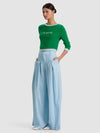 BLAIRE PLEATED PANT-CAROLINA BLUE-ALICE + OLIVIA