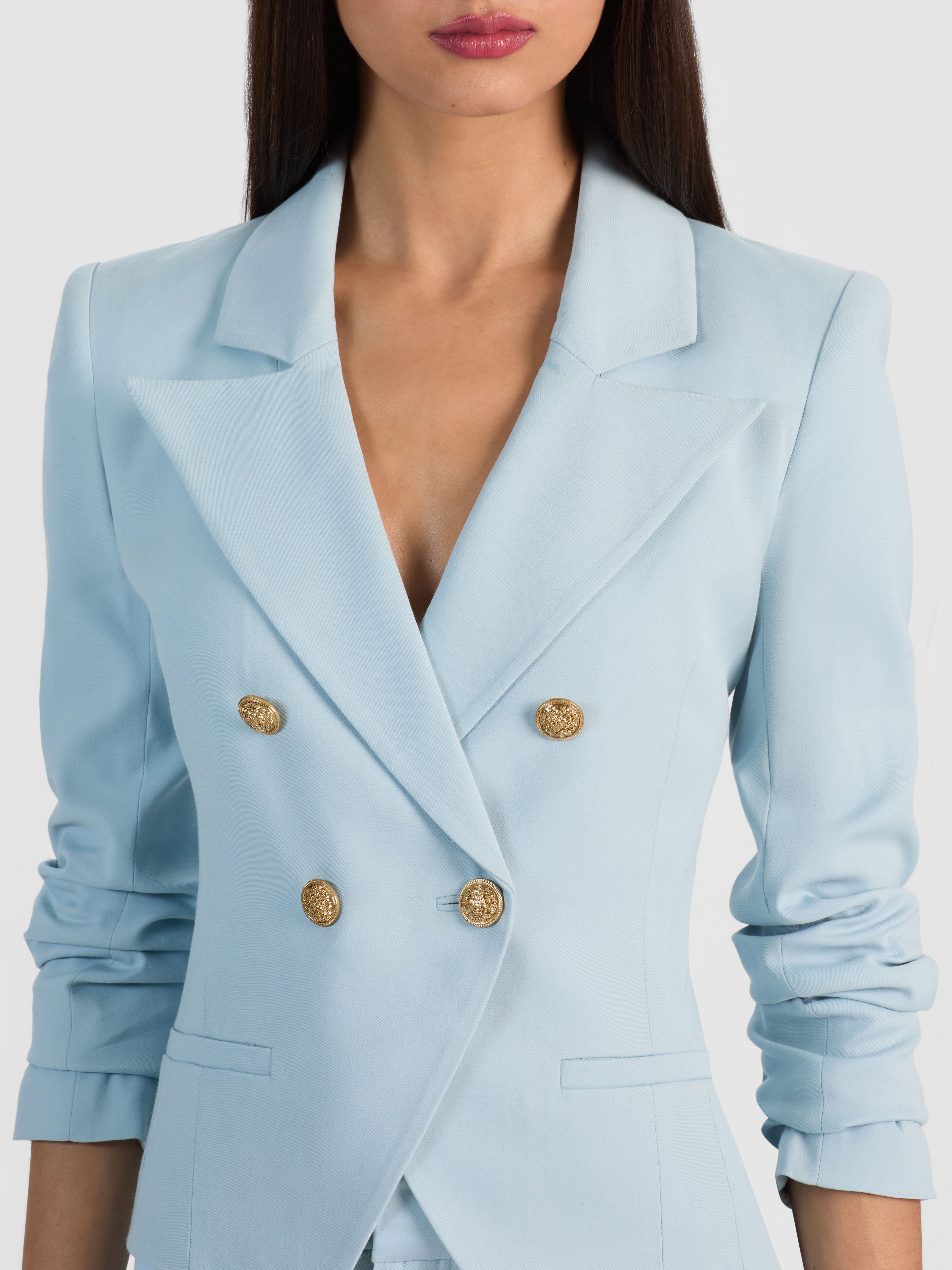BLAZER CORTO DOPPIOPETTO SABBIA-ALICE + OLIVIA