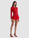 TROY TWEED SHORT-CHILI PEPPER-ALICE + OLIVIA