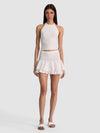 SIYA POINTELLE SKIRT-SOFT WHITE-ALICE + OLIVIA