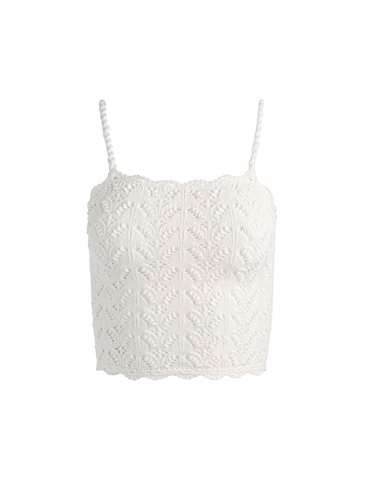 SID CHIFFON STRAP TANK - SOFT WHITE