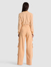 DOLLIE TWO TONE CASHMERE CARDIGAN-LIGHT PEACH/BUTTER-ALICE + OLIVIA