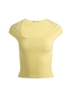 ANAIS RIBBED BABY TEE-ALICE + OLIVIA