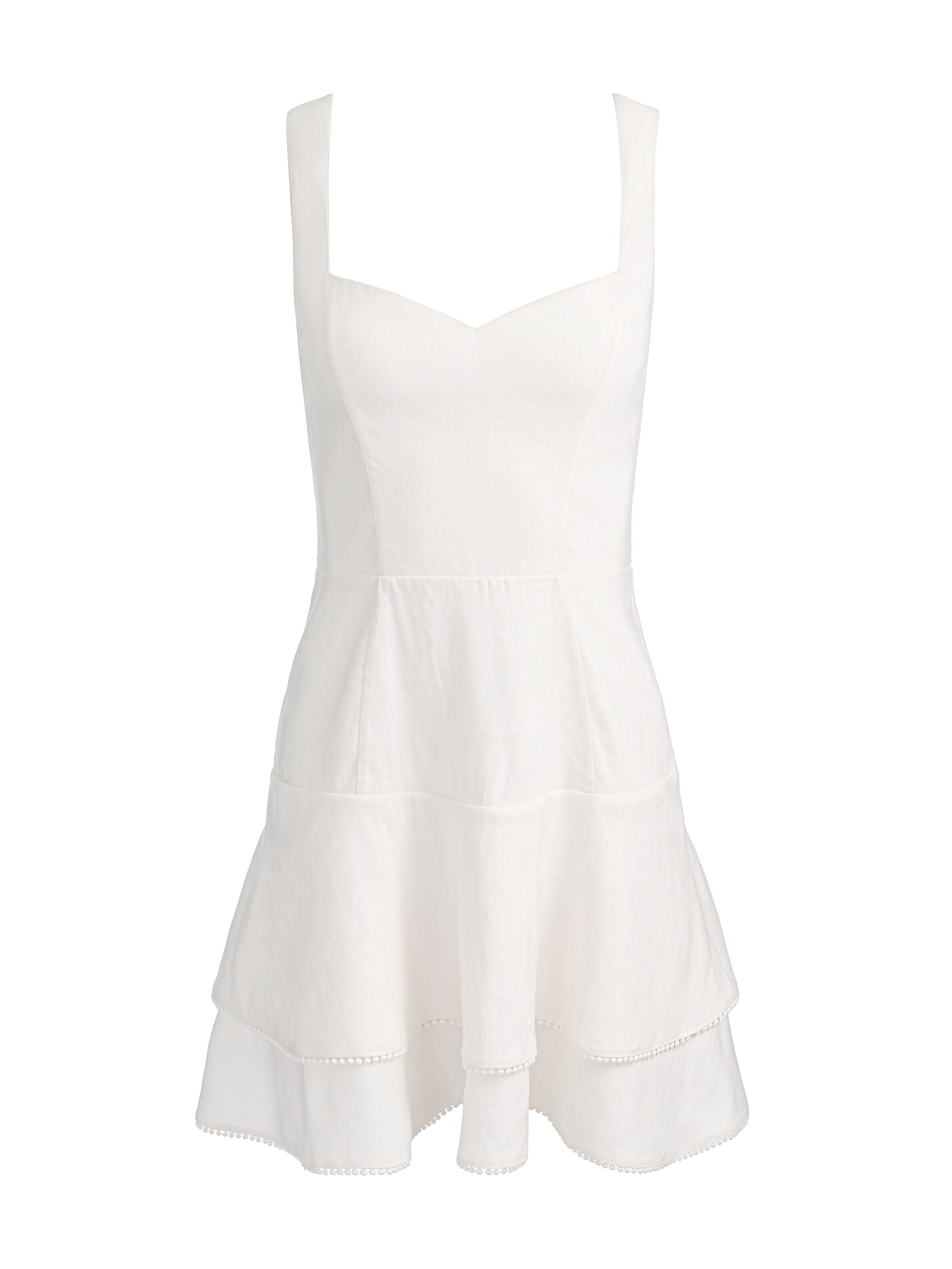 MIRIAM SWEETHEART MINI DRESS-OFF WHITE-ALICE + OLIVIA