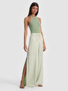 KENLEY PALAZZO PANT-LIGHT SAGE-ALICE + OLIVIA