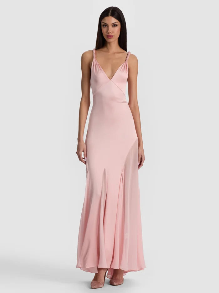 ANDRINA MAXI DRESS - ROSA INGLESE