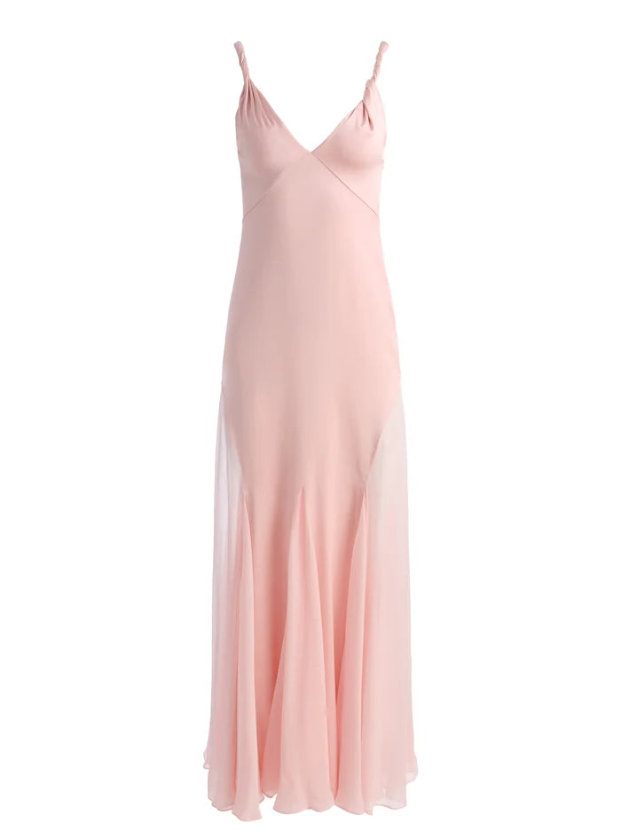 ANDRINA MAXI DRESS - ROSA INGLESE